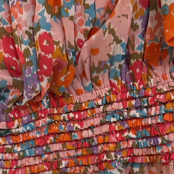 Floral Ruffle Top - Multicolor - Picture 7 of 9